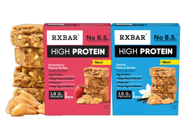 RX Bar Strawberry Peanut Butter and Vanilla Peanut Butter 