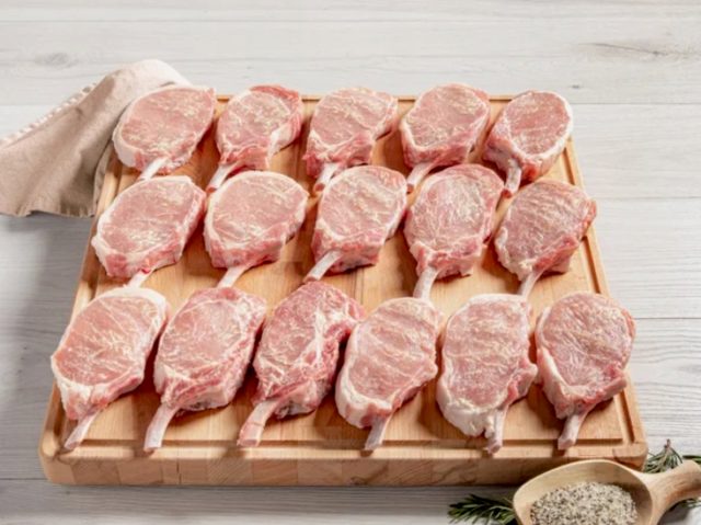 Rastelli's Bone-In Premium Pork Rib Steak, (16/8 Oz. Per Steak), 16 Total Count, 8 Lbs. Total