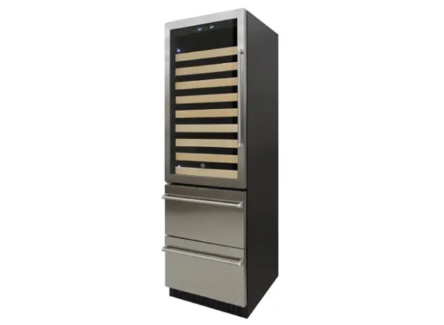Vinotemp 108-Bottle Wine Cooler with Beverage Center Drawers and Dual Zone Cooling