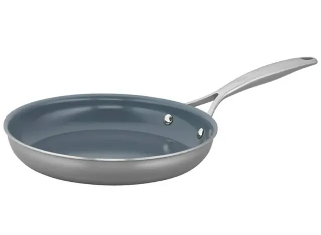 ZWILLING Energy Plus 10" 18/10 Stainless Steel Nonstick Frying Pan with Lid