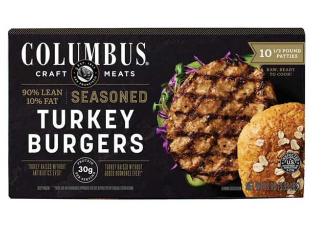 Columbus Meats Seasoned Turkey Burgers
