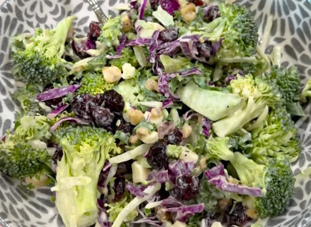 Costco Broccoli Salad with Walnuts and Dressing