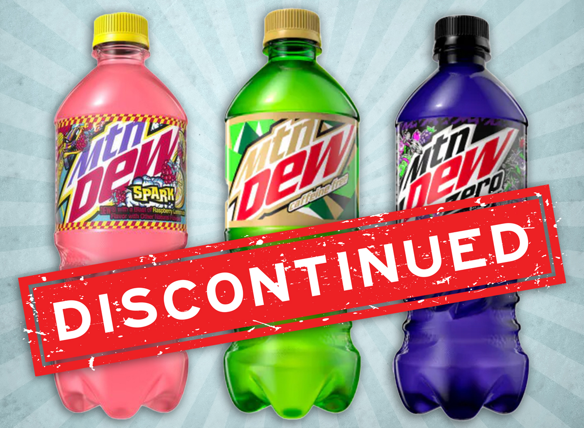 Discontinued Pepsi and Mountain Dew