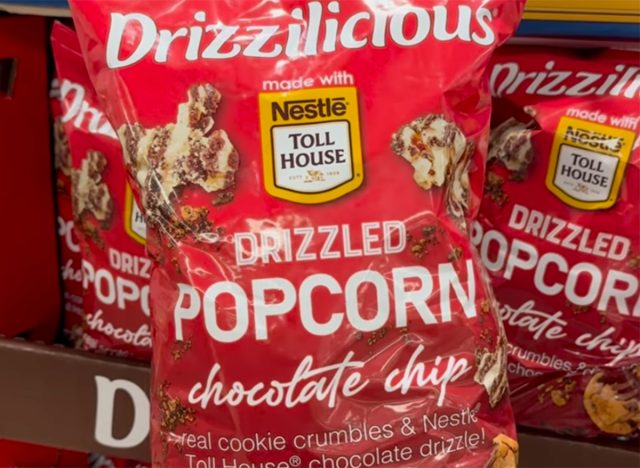 Drizzilicious Chocolate Chip Cookie Drizzled Popcorn