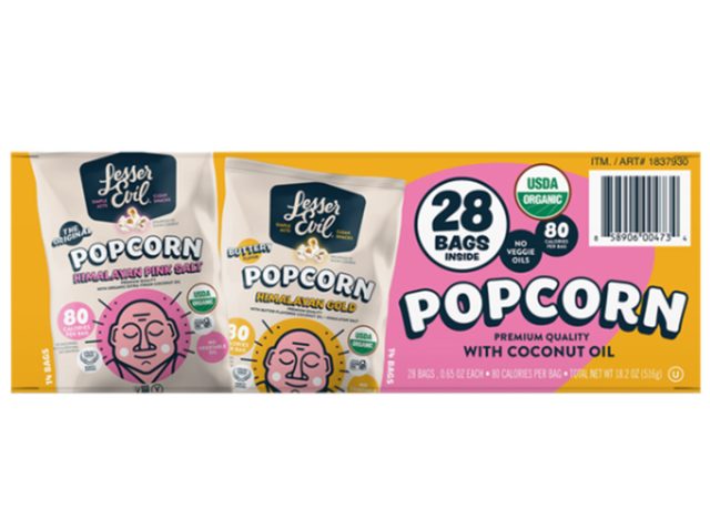 LesserEvil Organic Popcorn, Variety Pack