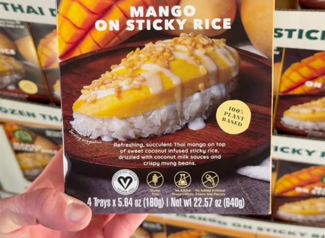 Green and Sunny Mango on Sticky Rice