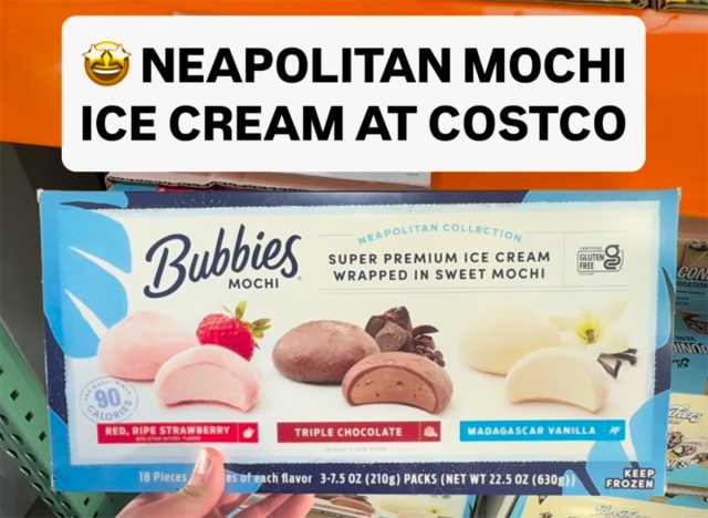 Neapolitan Mochi Ice Cream at Costco