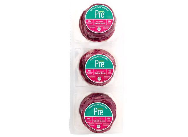 Pre Brands 100% Grass Fed and Finished Sirloin Steaks,