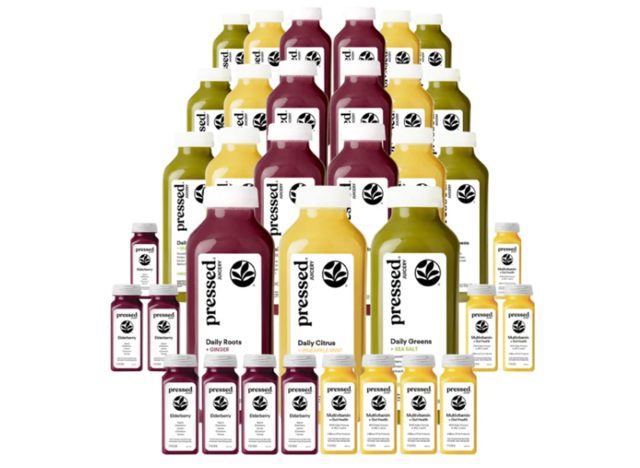 Pressed Juicery 7-Day Gut Health Bundle - 35 bottles, 21 Juices & 14 Shots