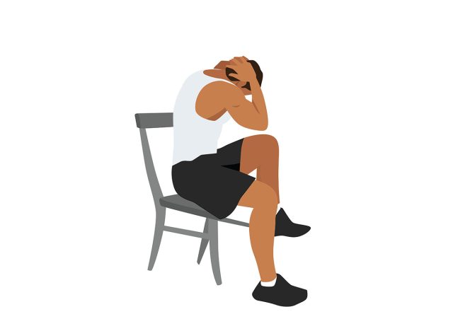 seated bicycle crunch