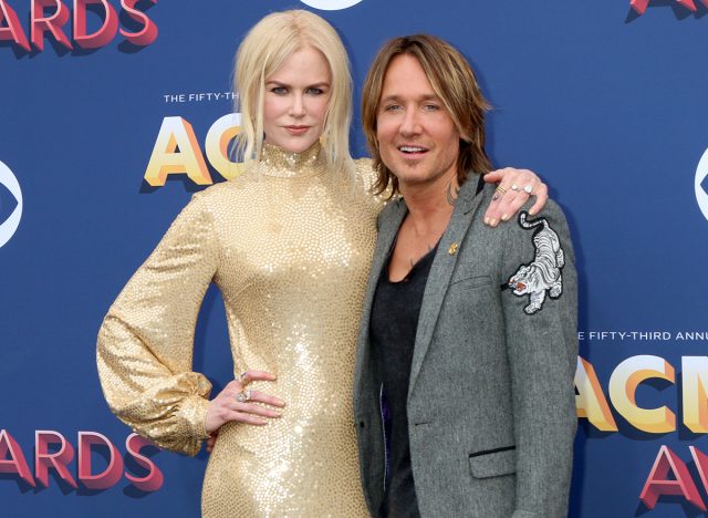 Nicole Kidman, Keith Urban at the Academy of Country Music Awards 2018 at MGM Grand Garden Arena on April 15, 2018 in Las Vegas, NV