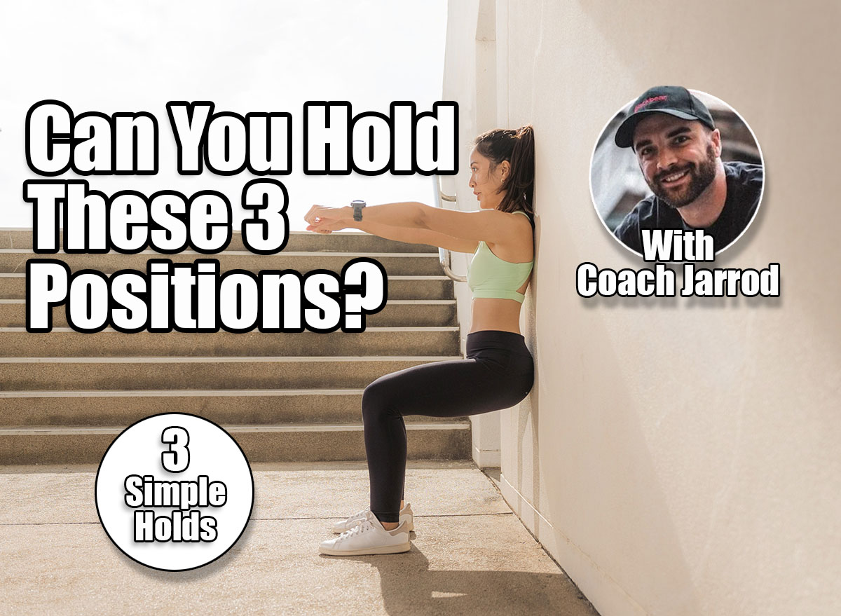 Beautiful Asian women doing "wall sit" exercise. If You Can Hold These 3 Positions, You’re in Great Shape for Your Age. Cover