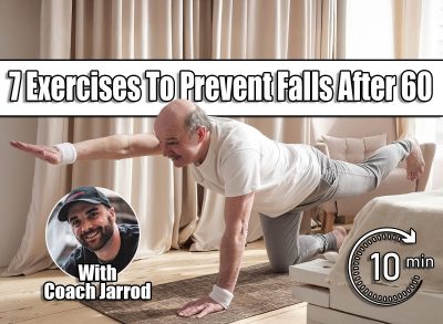 Senior caucasian men practices yoga asana chakravakasana, bird pose at home. 7 Simple Exercises That Improve Balance and Prevent Falls After 60