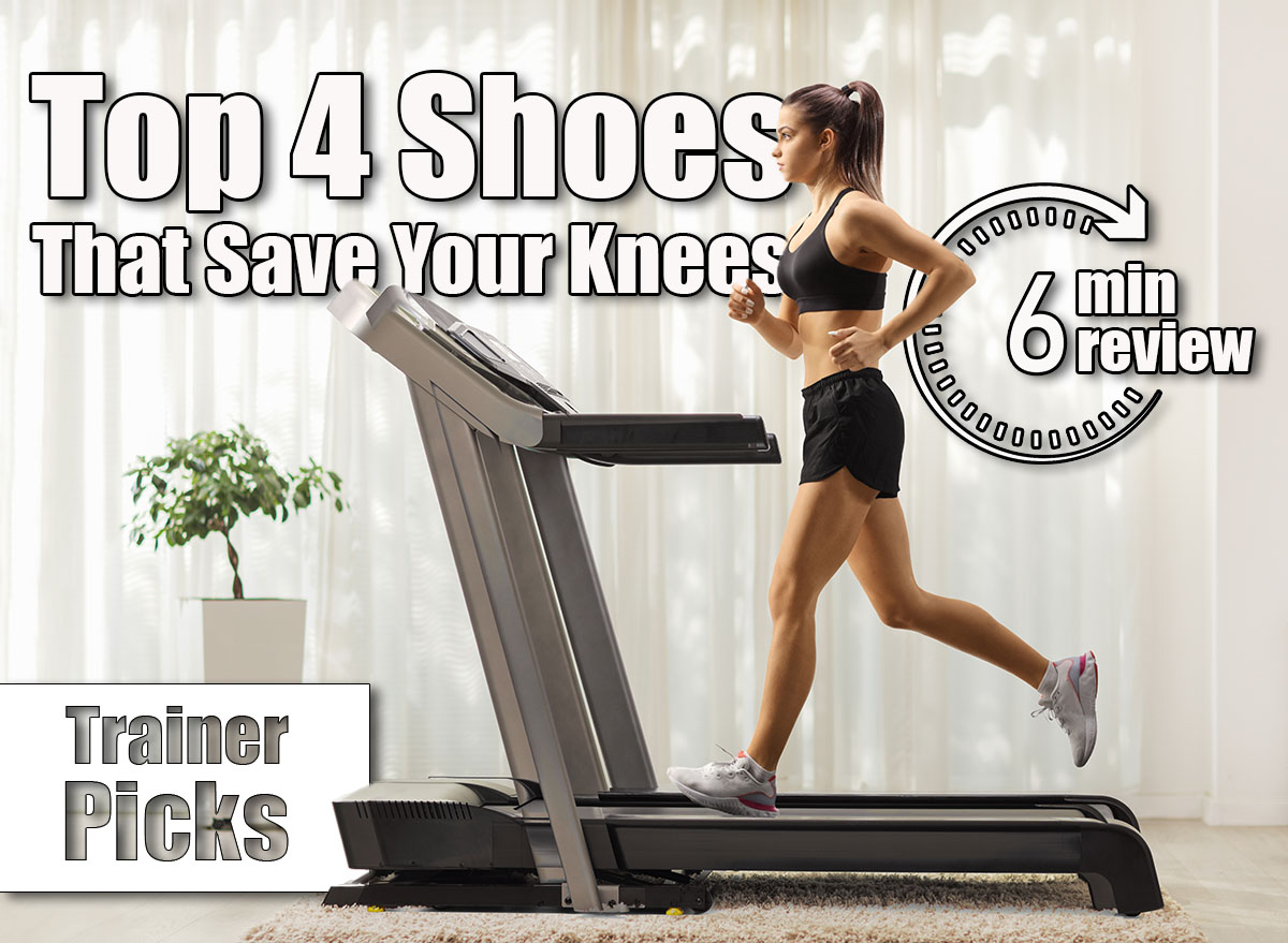 Full length profile shot of a fit young woman running on a treadmill at home. 4 Best Treadmill Running Shoes for Women That Won’t Wreck Your Knees. Cover