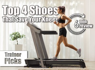 Full length profile shot of a fit young woman running on a treadmill at home. 4 Best Treadmill Running Shoes for Women That Won’t Wreck Your Knees. Cover