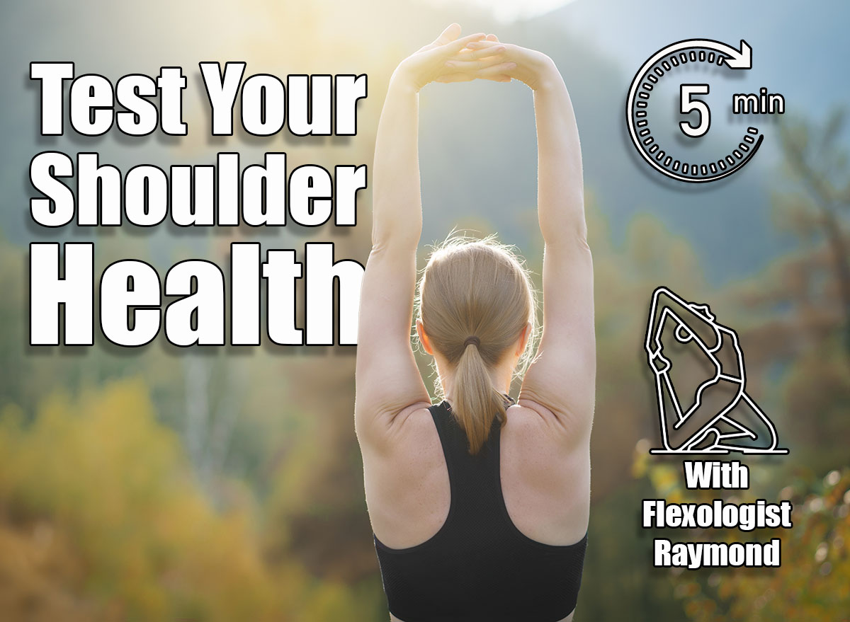 A woman does exercises in the mountains. The concept of a healthy lifestyle. Woman exercising. If You Can Pass These 3 Shoulder Tests, Your Mobility Is Top-Tier