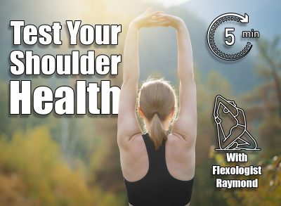 A woman does exercises in the mountains. The concept of a healthy lifestyle. Woman exercising. If You Can Pass These 3 Shoulder Tests, Your Mobility Is Top-Tier