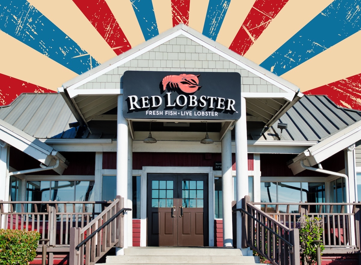 Red lobster,Retro,Ray,Sunburst,In,Vintage,Style.vector