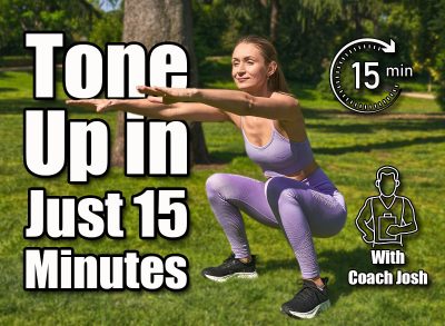 A woman, energized in sportswear, embraces strength training with parkside squats. The Morning Strength Routine Women Over 40 Swear By To Stay Toned Without the Gym. cover