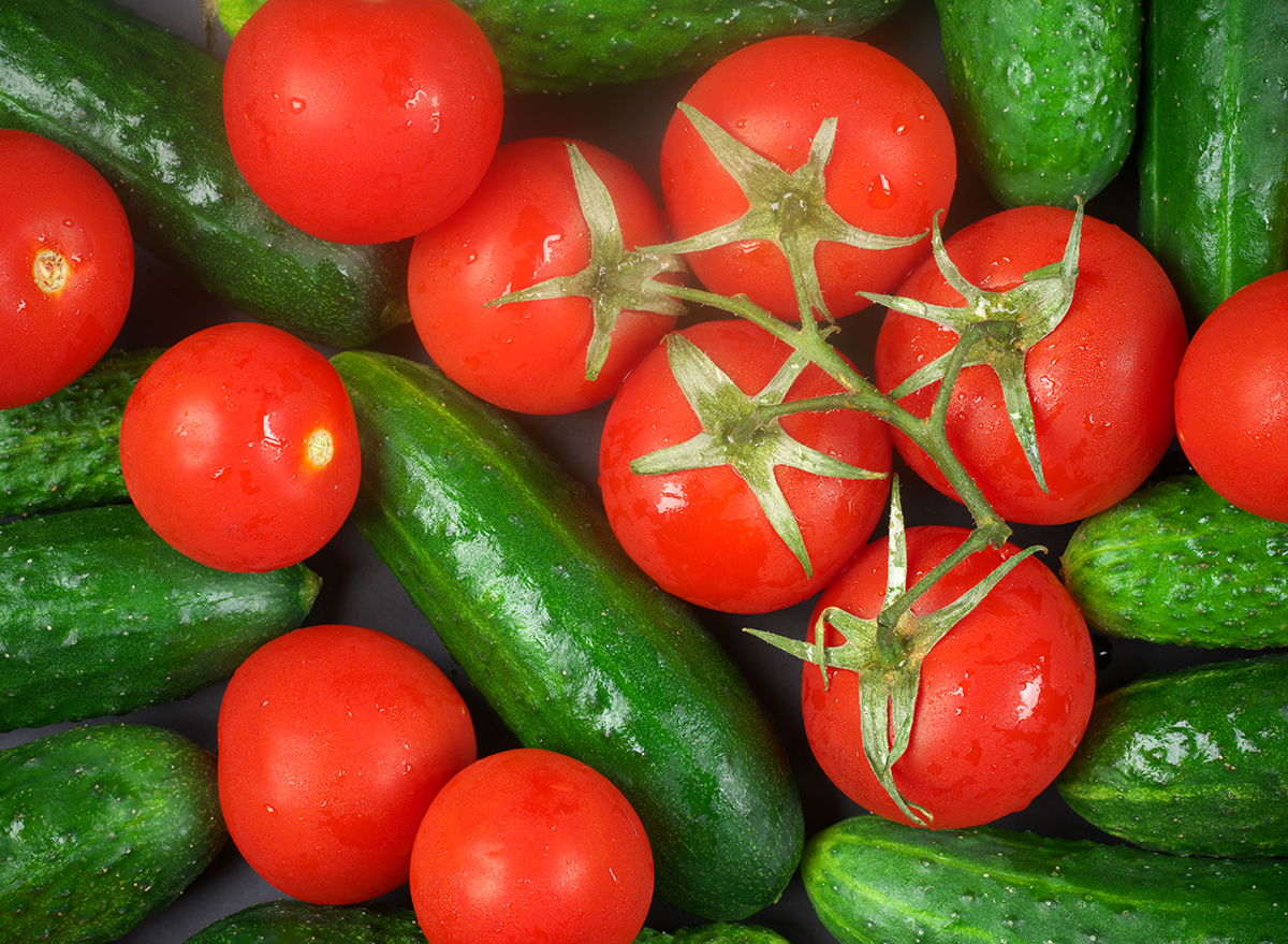 Cucumbers and Tomatoes