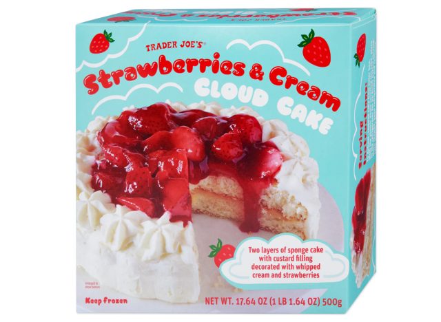 Strawberries & Cream Cloud Cake