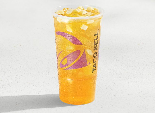 Taco Bell Mango Peach Agua Refresca