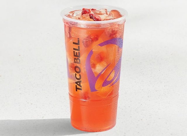 Taco Bell Strawberry Passionfruit Agua Refresca