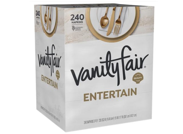 Vanity Fair Entertain White Paper Napkins