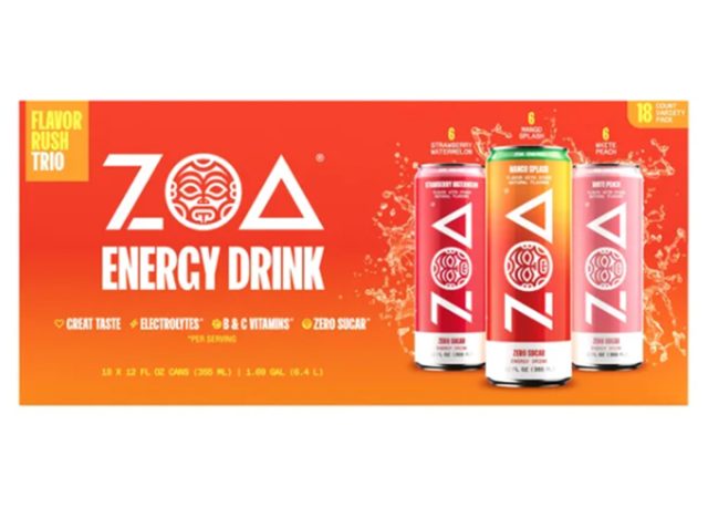 ZOA Energy Drink, Variety Pack