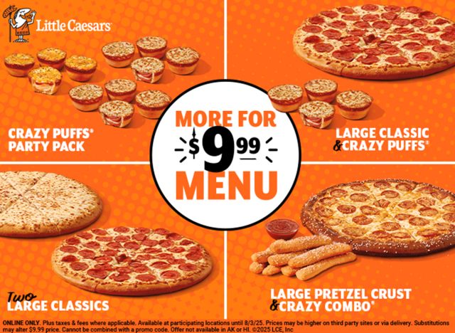 Little Caesars $9.99 Menu 