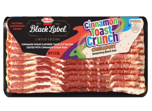 Hormel Black Label Cinnamon Toast Crunch Flavored Thick Cut Bacon