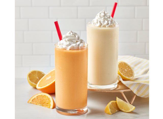 Dr. Pepper Frost Lemon Cream Frost and Orange Cream Frost