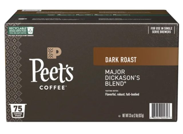 Peet's Coffee Major Dickason's Blend Single Serve Pods
