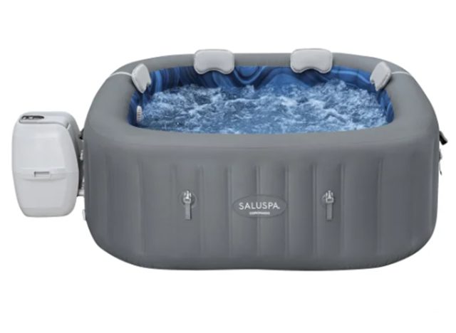 SaluSpa Coronado EnergySense Square Air Jet 4-6 Person Inflatable Spa