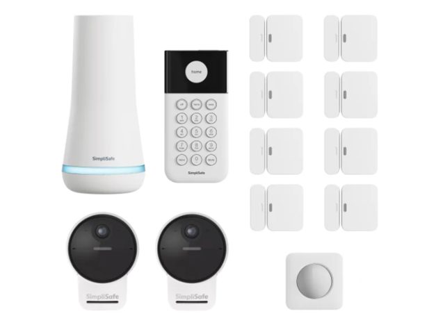 SimpliSafe Security System with 2 Outdoor Camera Series