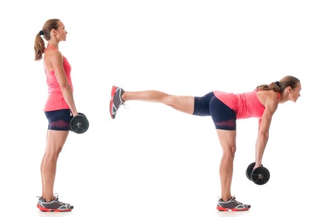 Single-leg deadlift exercise
