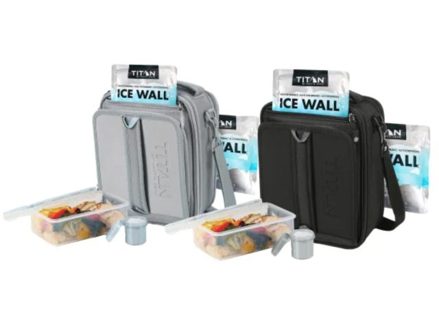 Titan Arctic Zone Fridge Cold, Crush Resistant Lunch Pack with 2 Ice Walls