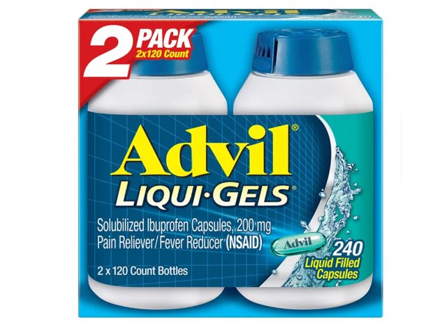 Advil Liqui-Gels Ibuprofen 200 mg. Pain Reliever/Fever Reducer