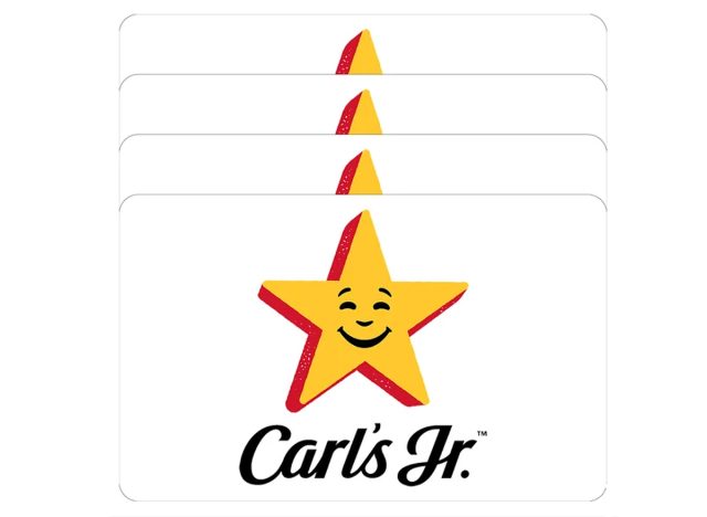 Carl's Jr Four Restaurant $25 E-Gift Cards
