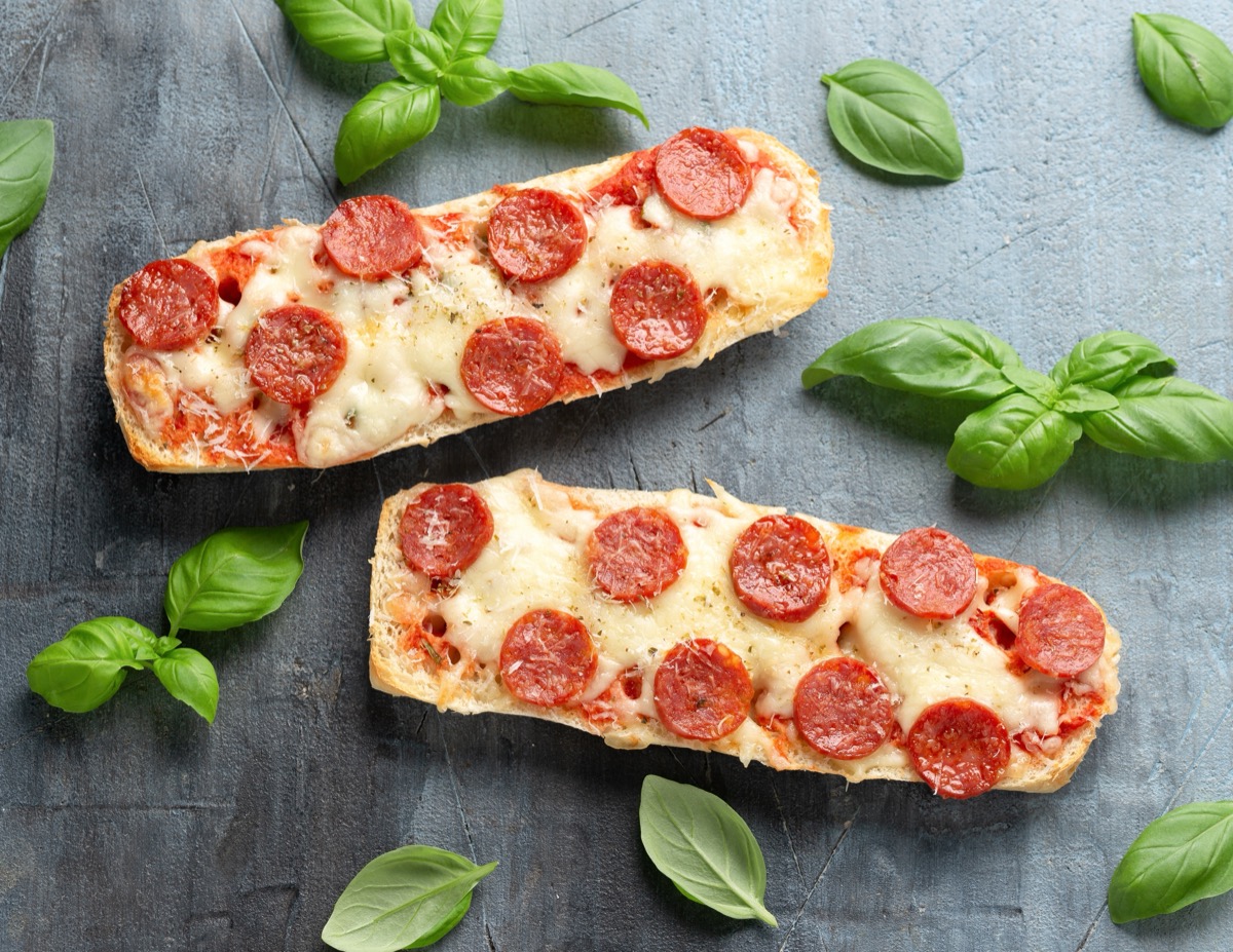 Pizza,Sandwiches,With,Tomato,Sauce,,Mozzarella,,Pecorino,Cheese,And,Salami