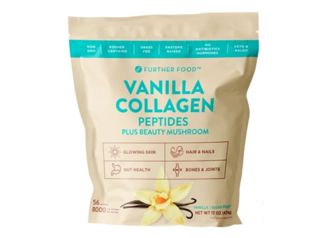 Further Food Grass-Fed Collagen Peptides Powder Plus Mushroom, Vanilla