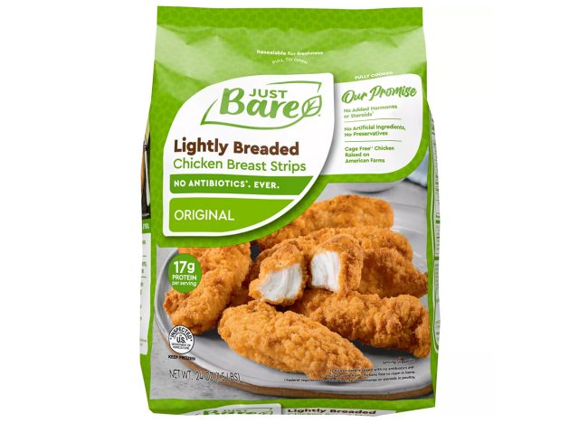 Just Bare Lightly Breaded Chicken Breast Strips