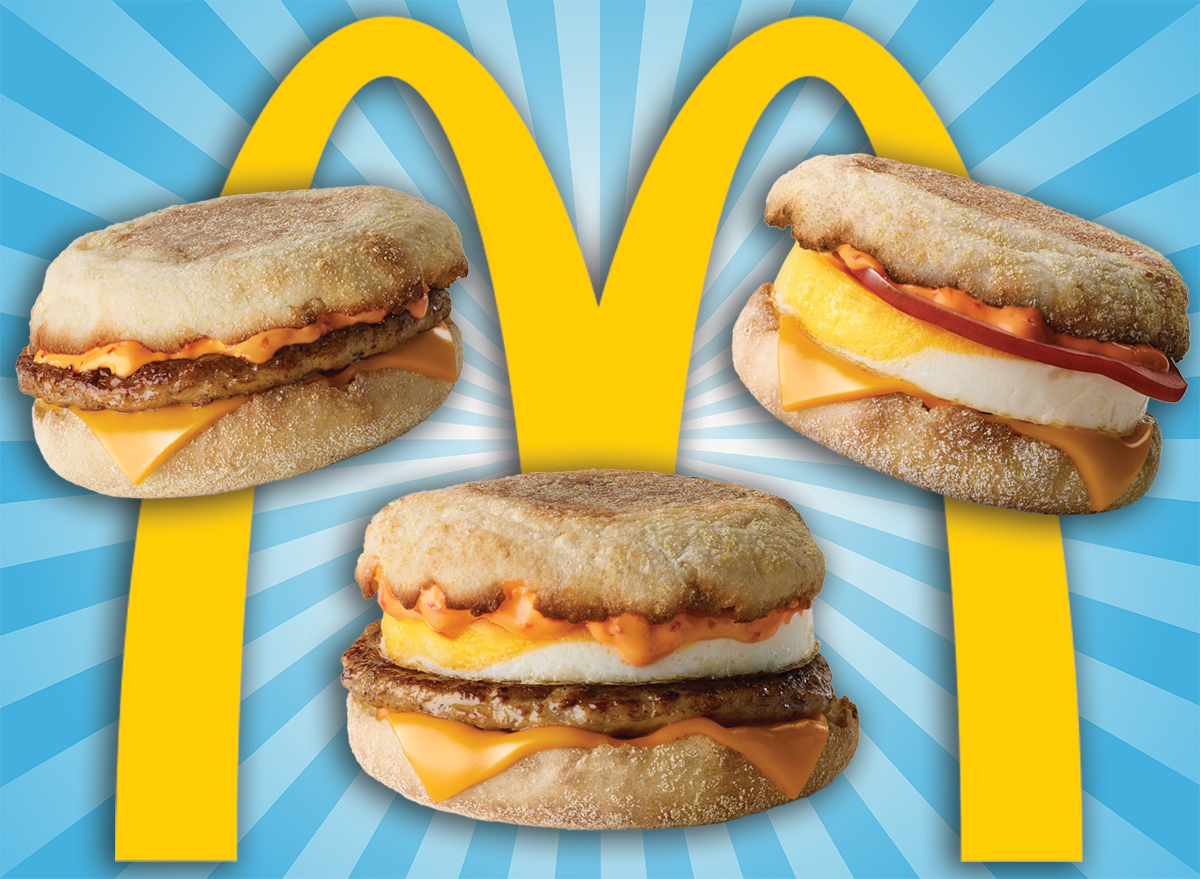Mcdonalds spicy breakfast sandwiches