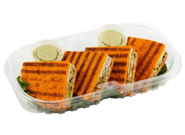 Member's Mark Chicken Pesto Panini, with Pesto-Ranch Sauce Cups