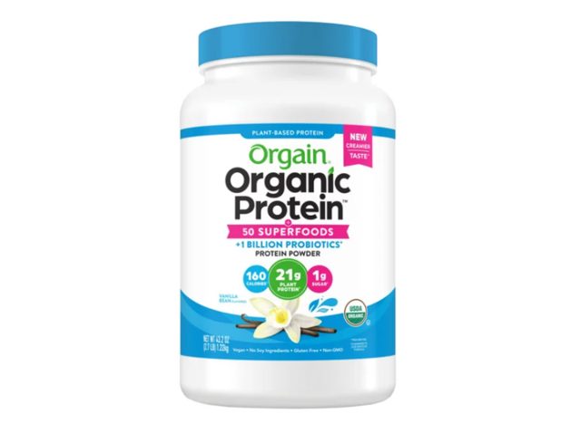 Orgain Organic Protein and Superfoods Plant Based Protein Powder, Vanilla Bean