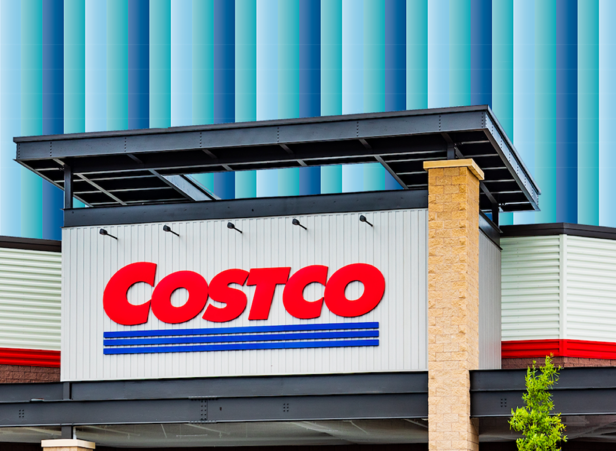 Costco, blue stripes