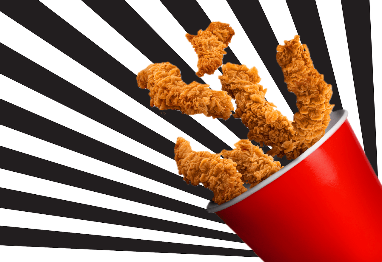 KFC, comeback, black, white, fried chicken