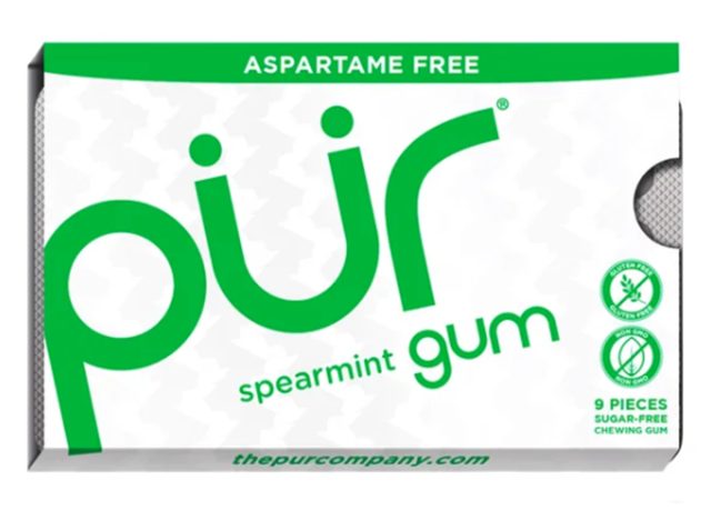 PUR Sugar Free Gum, Spearmint