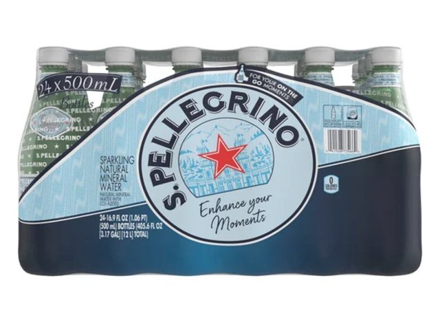 San Pellegrino Sparkling Natural Mineral Water, 16.9 fl oz, 24-count