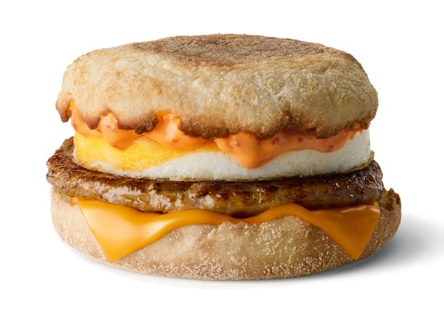 McDonald's Spicy Sausage and Egg McMuffin 